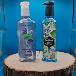 Bath & Body Works Blackberries & Basil and Blue Sage & Lime Gentle Hand Soap Set